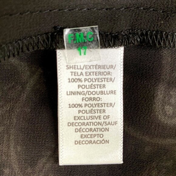 LOFT Women's Small Off Shoulder Cropped Hippie Boho Ruffled Blouse Paisley Black - Picture 10 of 10